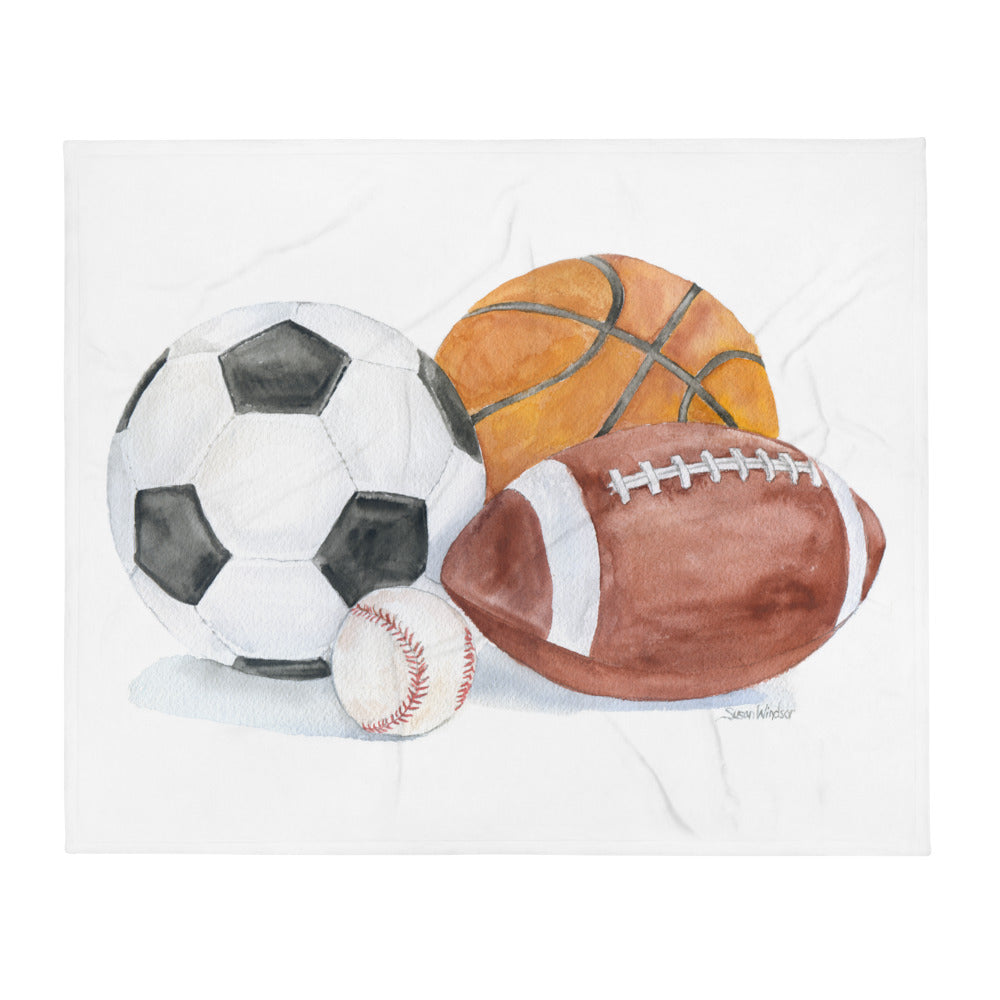 Sports discount throw blanket