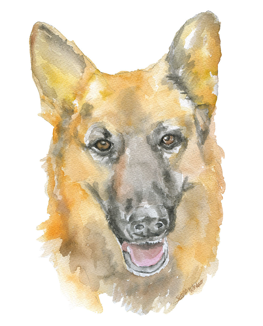 Custom Watercolor 2024 Pet Portrait - 8x10