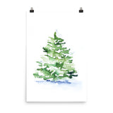 Watercolor Pine Tree