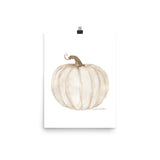 White Pumpkin with sepia finish