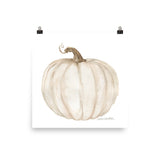 White Pumpkin with sepia finish