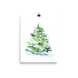 Watercolor Pine Tree